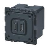 CELIANE - Gniazdo zasilające 2 x USB 5 V - 2400 mA Typ-C, Legrand