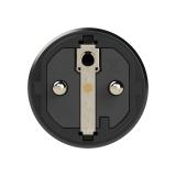 WTYCZKA PRZENOŚNA W PEŁNI GUMOWA UNI-SCHUKO 16A 2P+Z 230V IP54 CZARNA 0522-sr PCE