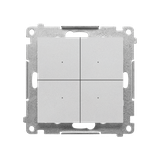 Simon 55 CONTROL B – Nadajnik bateryjny Wi-Fi Aluminium mat