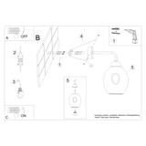 Sollux Kinkiet FILLAN 1 czarny SL.1143