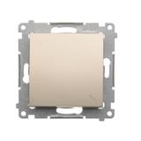 Simon 54 Łącznik schodowy 10A 250V szybkozłączka złoty mat DW6.01/44 KONTAKT