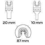 Zestaw brzeszczotów do metalu, 3 szt.