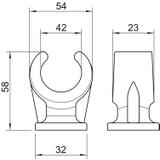 2962, UCHWYTY COKOŁOWE 42MM SZ.