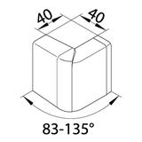 tehalit.SL Kąt zewnętrzny regulowany 20x55 aluminium SL200553D1 HAGER