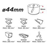 Otwornica bi-metalowa 44 mm