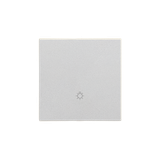 Simon 55 Klawisz pojedynczy z piktogramem /światło/ do: SP1M Aluminium mat