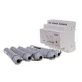 Przekaźnik kontroli poziomu cieczy z sondą PZ-832 RC, montaz na szynie DIN,styk: 4x1NO/NC 230V