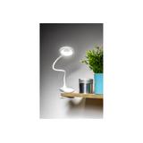 LAMPKA BIURKOWA RINGO,4W, 200lm.DC5V,1A, 3000K-6000K, 3-CCT,bat.1200 mAh, Ra>80, ŚCIEMNIANIA, BIA