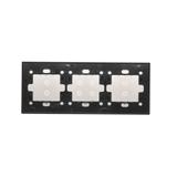 Simon 54 Touch Panel dotykowy S54 Touch 3 moduły 2 pola dotykowe pionowe + 4 pola dotykowe + 2 pola dotykowe pionowe srebrna mgła DSTR3343/71 KONTAKT