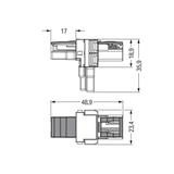 Rozgałęźnik typu T 2-bieg. kodowanie B szary /50szt./ 770-1601 WAGO