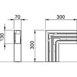 GK-F70130CW, Naroże płaskie B.
