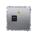 Simon Basic Gniazdo światłowodowe / optyczne pojedyncze SC/APC stal inox BMGS1.01/21 KONTAKT