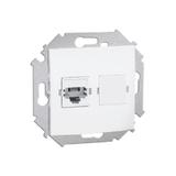 1591531-030  Gniazdo telefoniczne pojedyncze RJ12 (moduł); białe