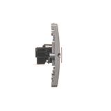 Simon Basic Gniazdo telefoniczne RJ12 . Montaż gniazda na wkręty do puszki stal inox BMT1.02/21 KONTAKT