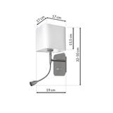 Milagro kinkiet Napoli E27 + LED 1W 90lm 4000K biały/chrom ML63600