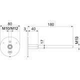 205 DG L180 V4A Punkt stały uziemienia