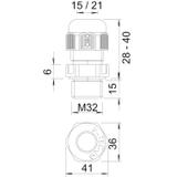 DŁAWIKI METR.Z DŁ.GW.M32X1,5 JSZ