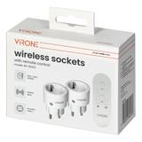 Zestaw bezprzewodowych gniazd MINI Schuko, sterowanych pilotem 2+1, 2300W