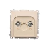 Simon Basic Gniazdo antenowe R-TV końcowe separowane 1x wejście: 5–862 MHz beż BMZAR1/1.01/12 KONTAKT