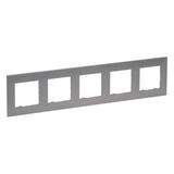 Niloe Step Ramka Pięciokrotna 5X- Kolor Stalowy 863495 LEGRAND