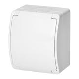 Gniazdo pojedyncze 2P+Z AQUATIC IP44 biały OR-OE-7105/W ORNO