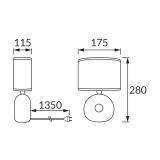 Lampka stołowa GOLF 25W E14 BLACK