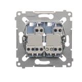Simon 54 Łącznik schodowy i przycisk zwierny (mechanizm) 10A 250V szybkozłączka SW6P1M KONTAKT
