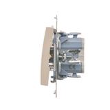 Simon 54 Przycisk pojedynczy zwierny bez piktogramu 10A szybkozłączka kremowy