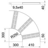 SLZB 90 400 SG Łuk 90°