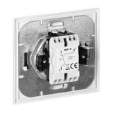 Łącznik podtynkowy schodowy Luna, 10A, 250V, WP-5L, biały