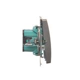 Simon Basic Przycisk światło 16A z. śrub. stal inox