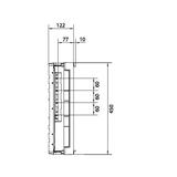 Blok univers N dla szyn zbiorczych pozomy 4/5 polowy 450x250mm UE31E0A HAGER