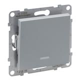 Suno Łącznik Schodowy Z Podświetleniem - 10 Ax - 250V - Zaciski Automatyczne Aluminium 721316 LEGRAND