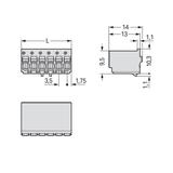 Gniazdo picoMAX raster 3,5mm 8‑biegunowe 2091‑1128 /100szt./ WAGO