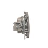 Simon Basic Gniazdo antenowe R-TV-DATA 1x wejście: 5–862 MHz stal inox