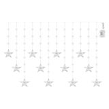Świąteczna girlanda LED – gwiazdki 170 x 85 cm 3 baterie AA IP44. zimna biała timer EMOS