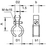 4021, UCHWYTY DO1 KABEL LA 16 OC.G