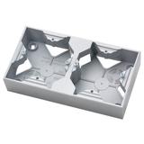 IMPRESJA Puszka instalacyjna podwójna - kolor srebro