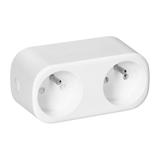 Rozgałęźnik bezprzewodowy podwójny Tuya Smart Wi-Fi biały ORNO