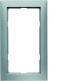 BERKER B.Kwadrat/S.1 Ramka z dużym wycięciem aluminium mat lakierowana 13099939 HAGER