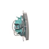 Simon Basic Łącznik potrójny z podświetleniem LED 10A szybkozłączka srebrny mat