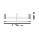 Oprawa DAMP PROOF 1200 2xLAMP HOUSING TH-KIT 5x2.5