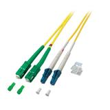 Patchcord SM, 9/125, SC/APC-LC/PC duplex dł. 3m