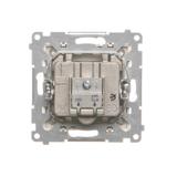 Simon 55 Gniazdo antenowe satelitarne podwójne SAT-SAT-RTV 2x Wejście: 5 MHz÷2,4 GHz Szampański mat