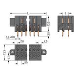 MCS-MINI Classic wtyk 8-bieg. czarny raster 3,5 mm /50szt./ WAGO
