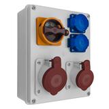 R-BOX 240,  1 x 32A / 4p, 1 x 16A / 4p, 2 x 250 V, wył. L/P