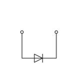 X-COM złączka bazowa 1-przewod./1-pinowa z diodą 1N 4007