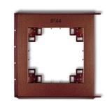 FLEXI Ramka zewnętrzna do łączników IP44 brązowy metalik