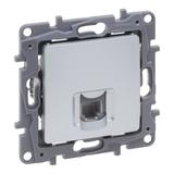 NILOE SELECTION - GNIAZDO RJ 11 ALUMINIUM, Legrand