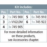 Komplet uziemiaczy typ VI w kufrze z blachy stalowej